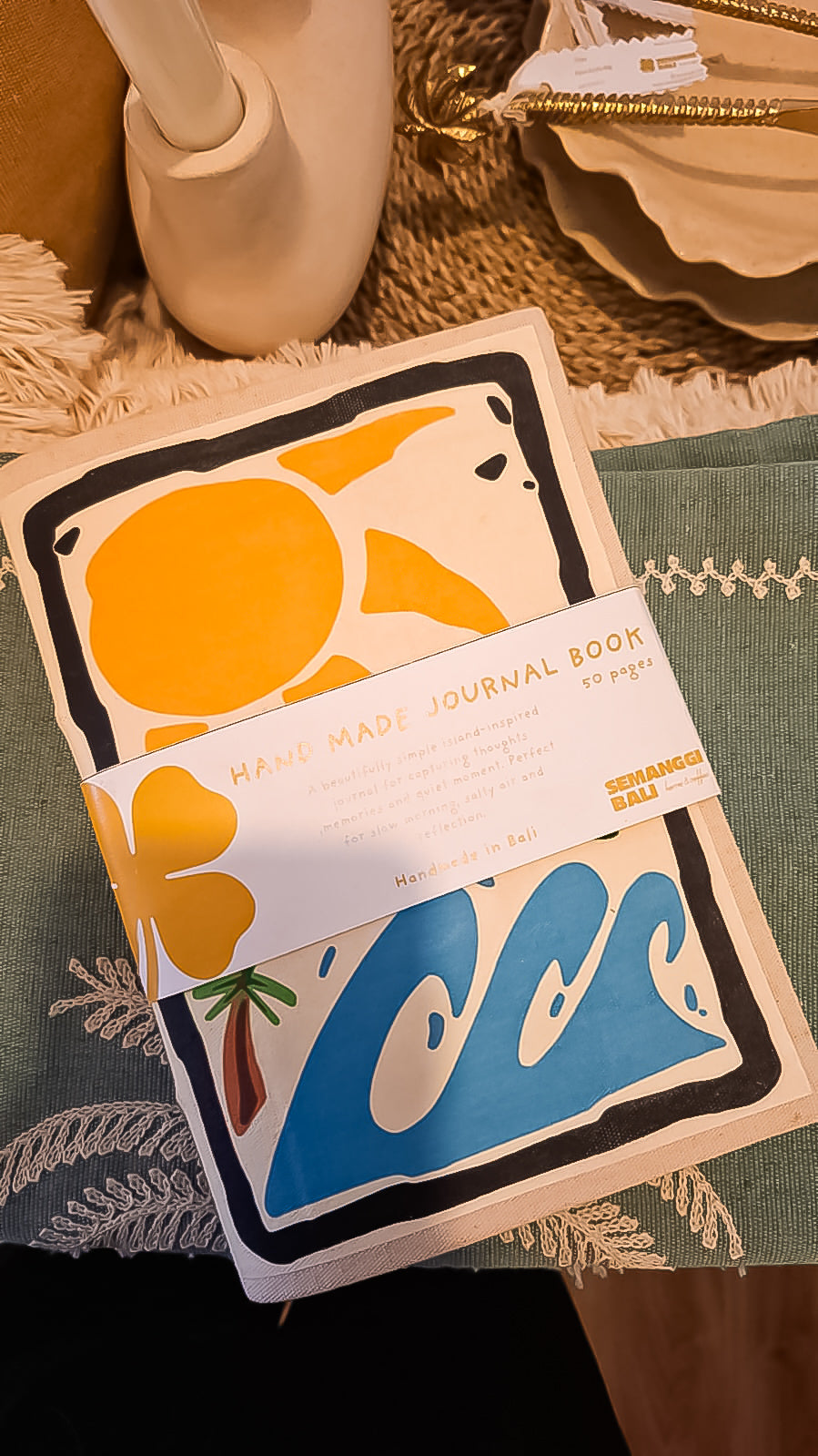 Handmade Tropical Journal Book